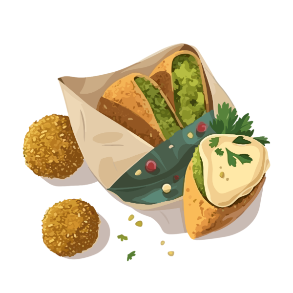 Bite box food illustration